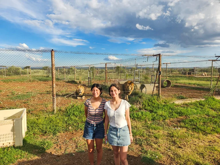 Camila and Ivana at Tiger Kloof – Round Square Exchange 2024