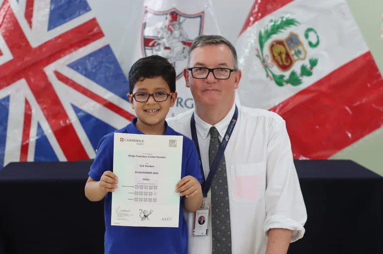 Our Lower students receive their Cambridge certificates